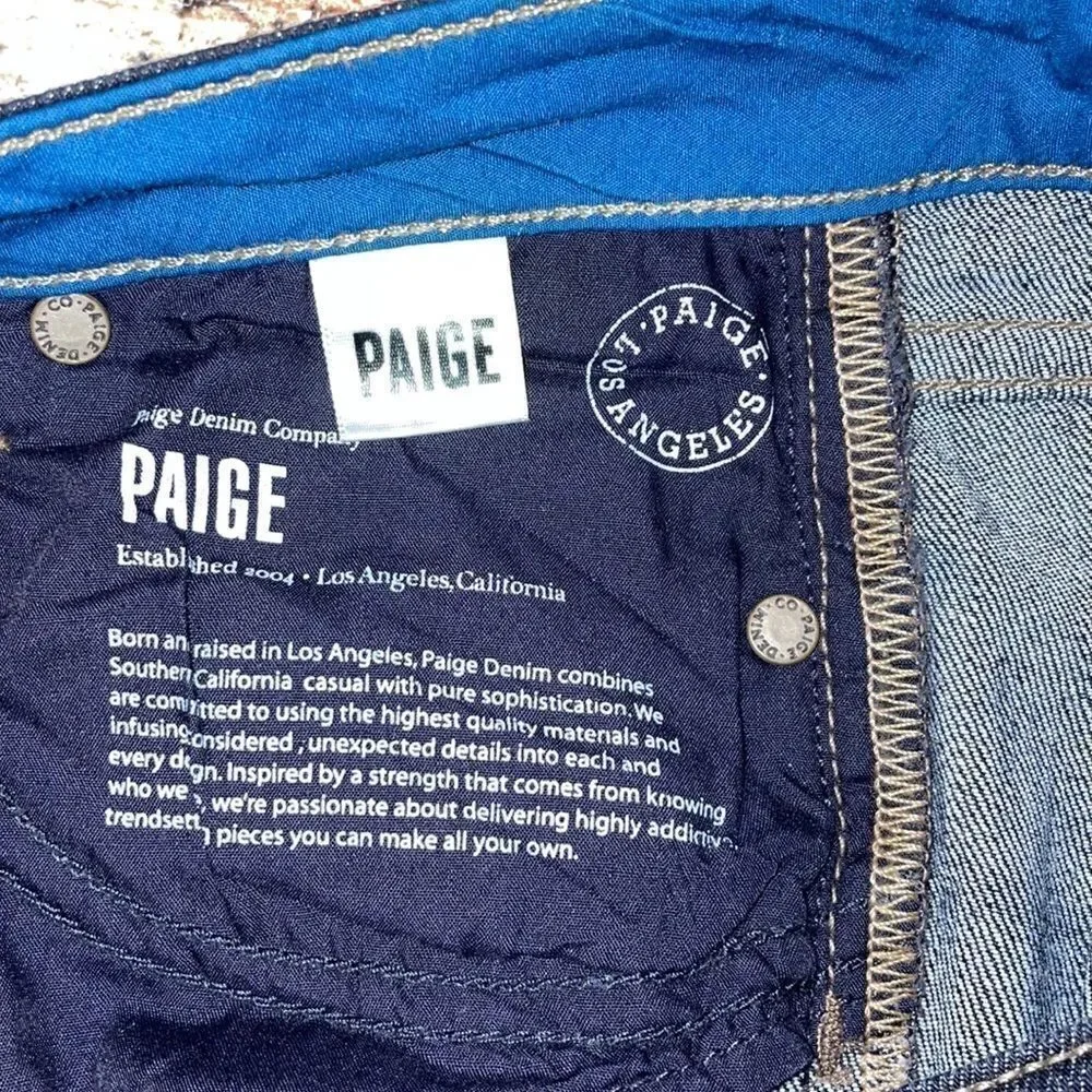 Paige Skyline Ankle Peg skinny jeans, Size 24 - Picture 7 of 11